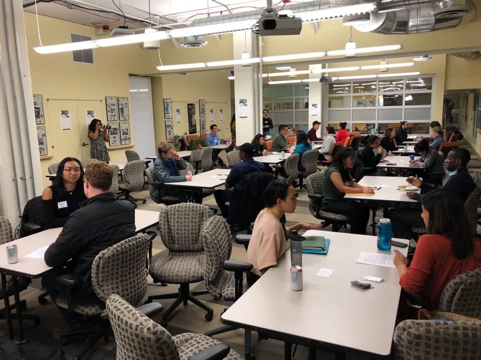 Journalists gathered for AAJA speed mentoring event